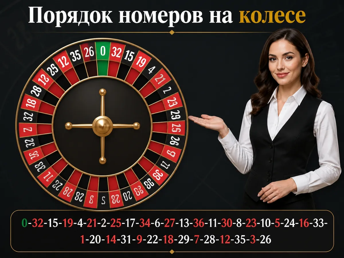 Европейская рулетка: порядок номеров на колесе